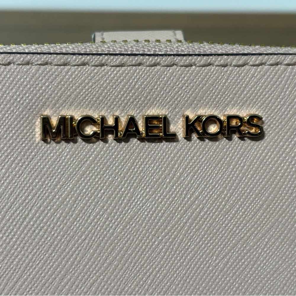 Michael Kors Jet Set Travel Large Double Zip Phone Wallet Wristlet - Picture 14 of 14